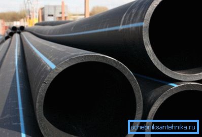 Polyetylentryckrör med en diameter av 110 mm är helt kompatibla med socket typ.