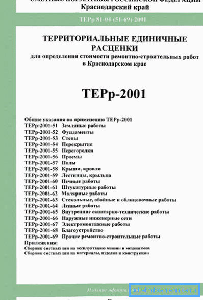 TER standarder för Krasnodar Territory.