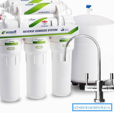 Utrustning för omvänd osmosystem. Utrustning för omvänd osmosystem.