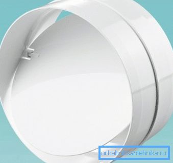 Avstängningsventil för naturlig ventilation tillåter inte luft ute när den är avstängd