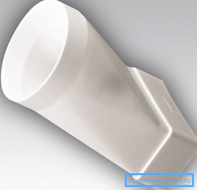 Adapter från rund till platt luftkanaler för ventilation