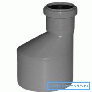 Adapter med en diameter på 50 mm med 110 mm