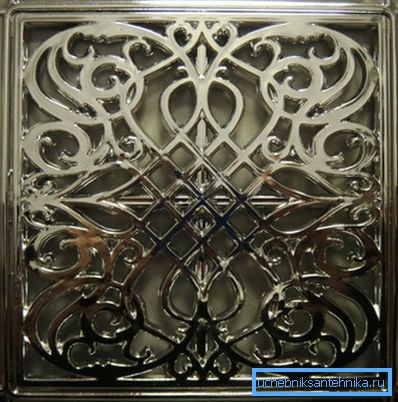 Silver imitation plast