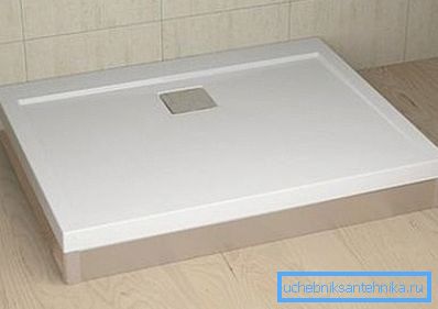 Platt rektangulärt duschbricka 110x90 cm