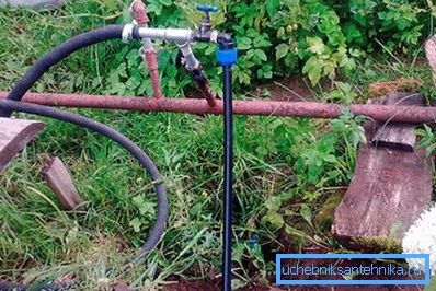 Anslutning av kran till HDPE-röret via en adapter