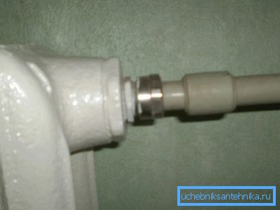 Polypropylen i värmesystemet.