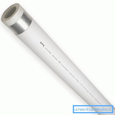 Polypropylenrör med aluminiumfolieförstärkning. Polypropylenrör med aluminiumfolieförstärkning.