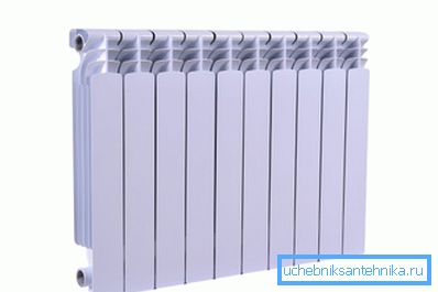 Aluminium radiator exempel