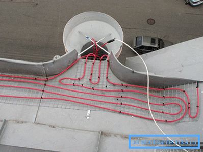 Exempel på uppvärmningskabelinstallation