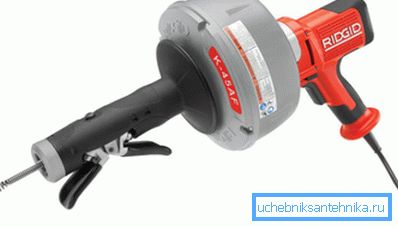Rensningsvagnen för rör med en diameter upp till 75 mm. Rensningsvagnen för rör med en diameter upp till 75 mm.