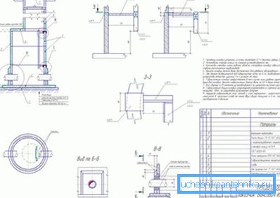 Design ritning armerad betong brunnar. Design ritning armerad betong brunnar.