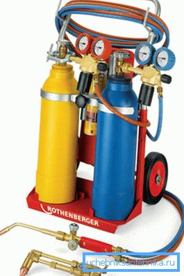 Professionell gasutrustning.
