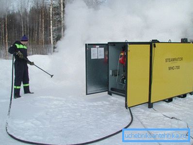 Professionell ånggenerator.