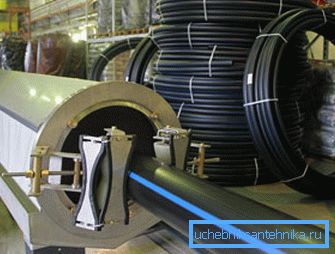 Produktion av polyetenrör i fabriken Produktion av polyetenrör i fabriken