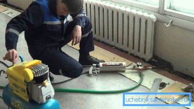 Uppvärmning av radiatorspolning