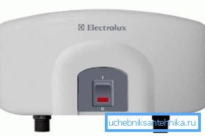 Den strömmande elektriska vattenvärmaren mixern för huset och lägenheten