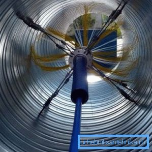 Kontrollera ventilationskanaler och skorstenar med en videokamera