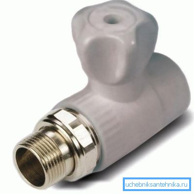 Rak plastkolventil 20 mm