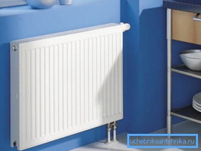 Radiator med bottenanslutning