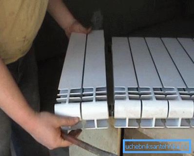 Bimetallisk radiator demontering
