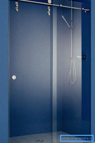 Skjutdörr för dusch 80 med 200 mm med topphängare Skjutdörr för dusch 80 med 200 mm med topphängare