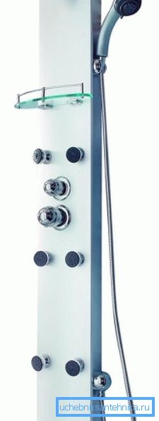 Justeringspanel med integrerad mixer.