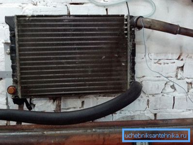 Hemlagad garagevärmare från en bilradio
