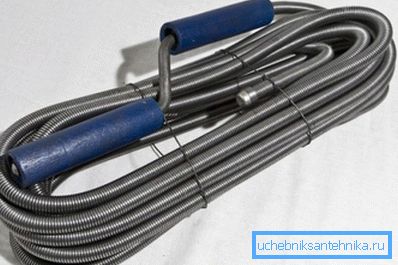 Sanitär kabel med handtag