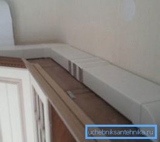 Skjuten placering av luftkanaler