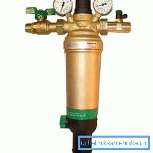 Kompositfilter med backwash system