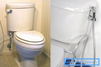 Toalettskålblandare med hygienisk dusch kan ha en mycket annan konfiguration Toalettskålblandare med hygienisk dusch kan ha en mycket annan konfiguration