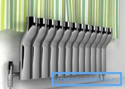 Modern stål radiator.