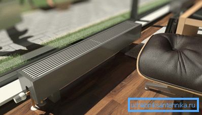 Moderna vatten golv radiator