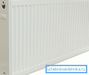 I bilden - stålpanelens radiator