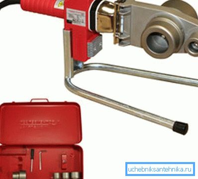 Standardpistol för svetsning av polypropenrör med munstycken