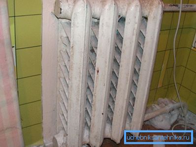 Gammal radiator Det verkar som om det är dags att ersätta det.
