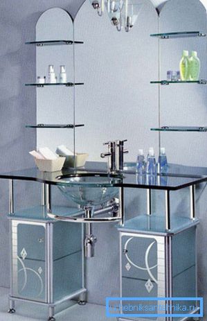 Glas badrumsset. Glas badrumsset.
