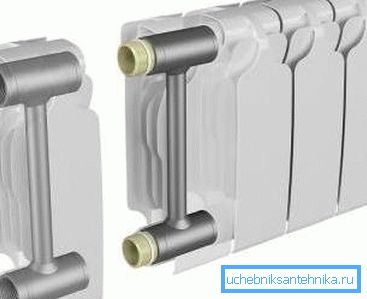 Bimetallbatteriets struktur.