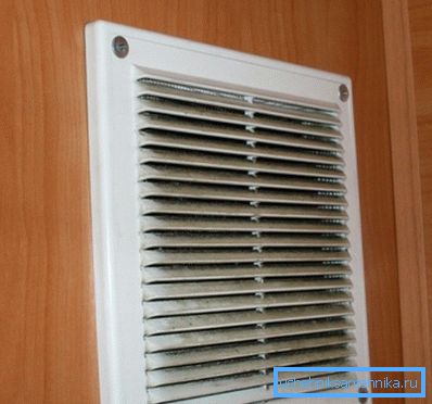 Ett sådant galler bidrar inte till att ventilationssystemet fungerar effektivt.