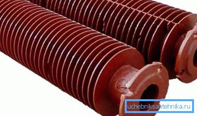 Rörformade gjutjärnsbatterier. Rörformade gjutjärnsbatterier.