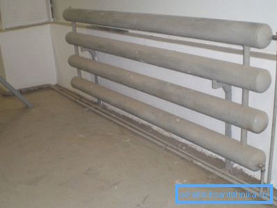 Tubular register of heating. Tubular register of heating.