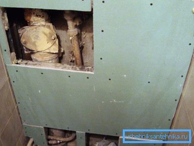 Pipeline dolda gipsskiva partition
