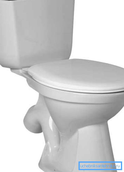 Toalett skål med spol cistern