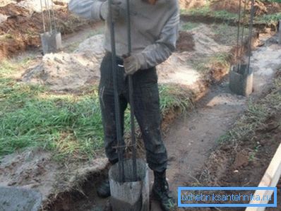 Montering i armeringsburens brunn Montering i armeringsburens brunn
