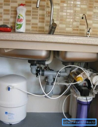Installation med kapacitet kan placeras på hyllan under diskbänken