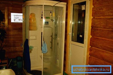 Installerad dusch