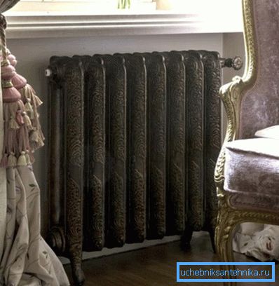 Retro radiator monterad