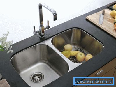 Mortise metal sink