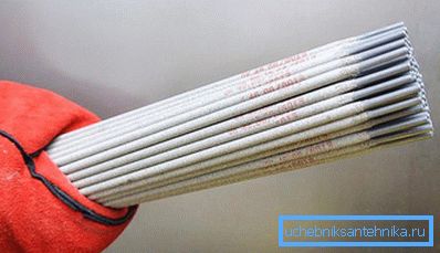 Lämpliga elektroder väljes.
