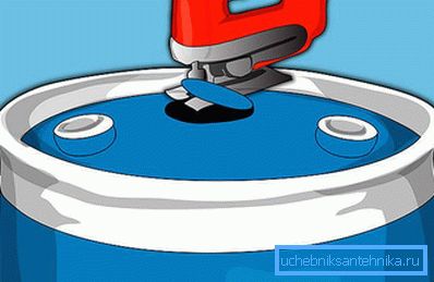 Skära ett hål med en elektrisk pussel